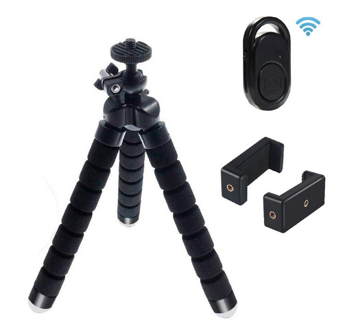 Tripode 18cm Soporte Celular Disparador Bluetooth Para Fotos