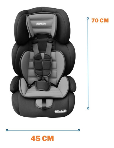Imagen 4 de 10 de Butaca Booster Mega Baby Auto Bebe 3en1 Mega Baby 9 A 36 Kg