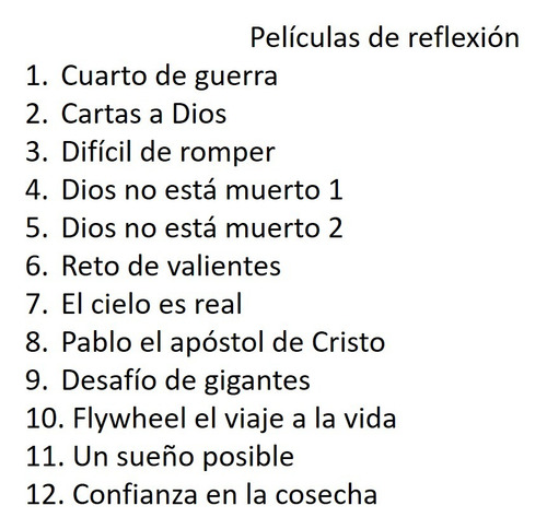 Películas De Reflexión En Usb Películas Y Series Usb