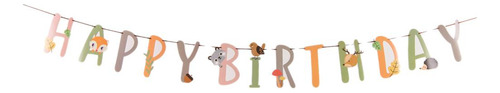 Banner Cumpleaños Alphabet Garland Para Niños