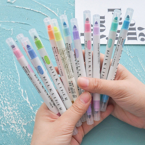 Imagen 4 de 9 de Plumones Punta Pincel Marcadores Para Lettering Marcatextos
