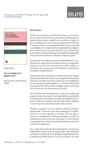Una Sociología De La Globalización, De Saskia Sassen. Editorial Katz, Tapa Blanda En Español