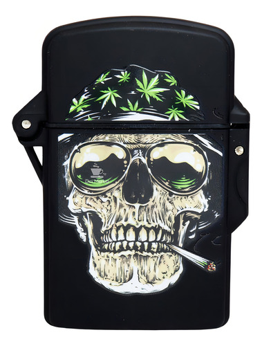 Caixa De Maçarico Prof Malibu Rasta Skulls
