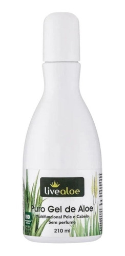 Imagem 2 de 4 de Aloe Vera Puro Gel De Aloe Multifuncional 210 Ml Live Aloe Tipo De Embalagem Frasco/embalagem Reciclável Fragrância Sem Fragância