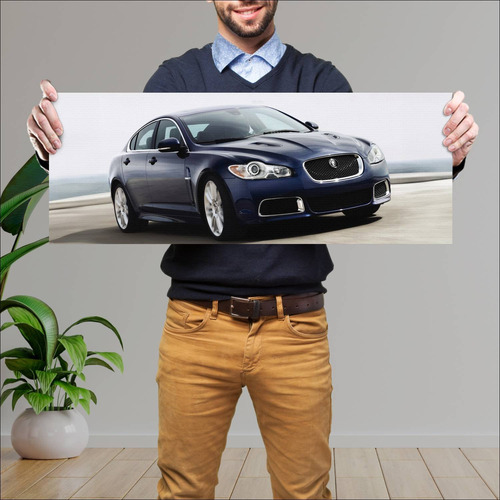 Cuadro 30x80cm Auto 2009 Jaguar Xfr Us Auto 251