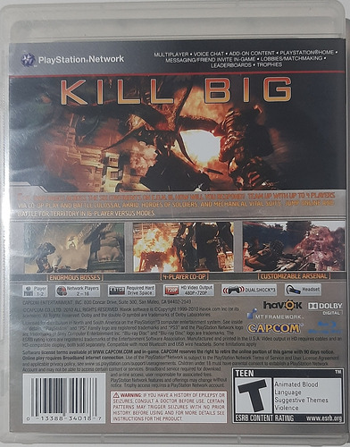 Jogo De Ps3 Lost Planet 2 Semi-novo Completo (Usado)