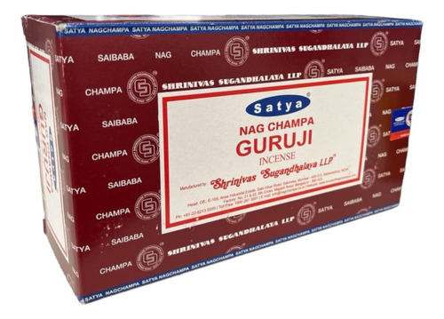 Incenso Meditação Massala Guruji Satya Cx C 12 Var