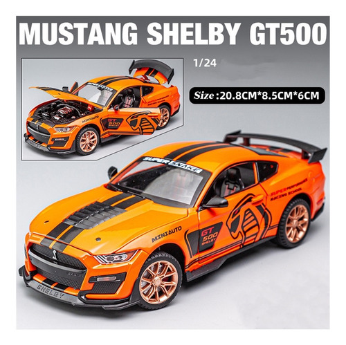 Ford Mustang Cobras Shelby Gt500 Miniatura Metal Auto 1/24