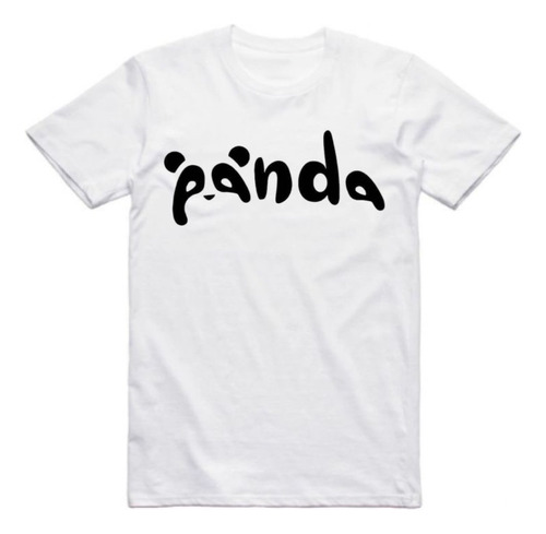 Remera Panda 100% Algodón Estampado Serigrafía