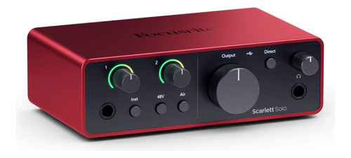 Interfaz De Audio Focusrite Scarlett Solo 4ta Generación 