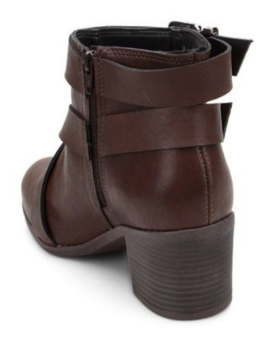 Imagem 4 de 5 de Bota Feminina Beira Rio Cano Curto 9059.101 - Marrom