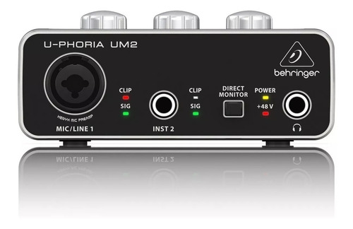 Interface Behringer U-phoria Um2 + Garantía