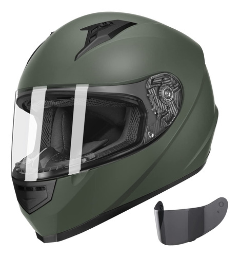 Glx Gx11 - Casco Compacto Y Ligero De Cara Completa Para Mot