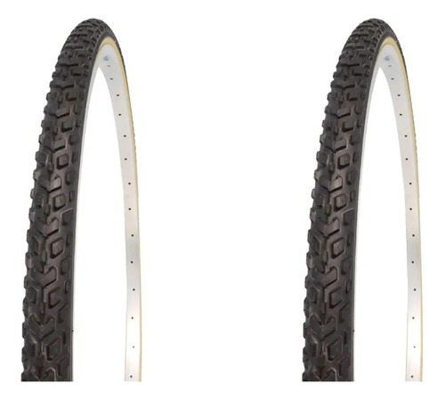 Par De Llantas Vee Rubber 700x35 Gravel Urban Ruta Bicolor