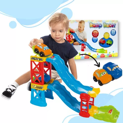 2 em 1: Cidade com Pista de Corridas - Fisher Price