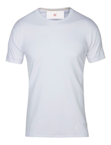 Imagen 2 de 4 de Remeras Elastizadas Pack X 4 Cuello Redondo Quality Import