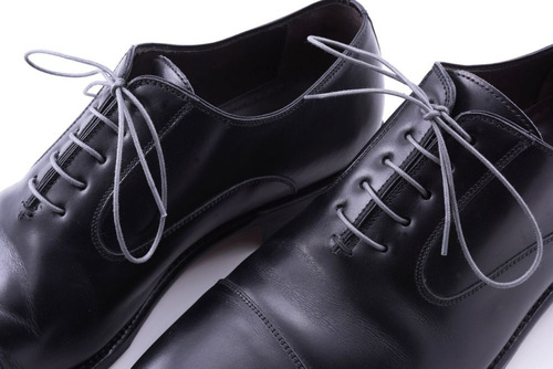 Agujetas Para Zapatos De Vestir Cola De Rata 110 Cm Gris
