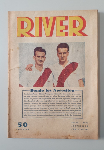 Revista River N° 351 Junio De 1951