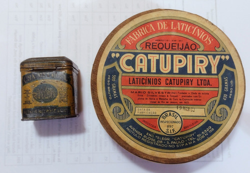 Lata Miniatura Chá Melrose Brinde Exposição 1922 E Catupiry