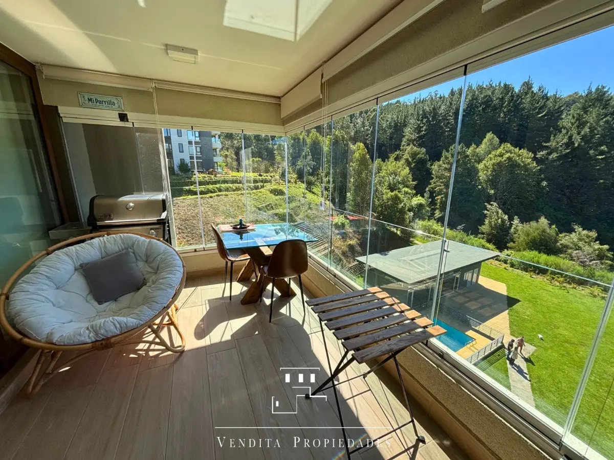 Imagen 3 de 13 de Departamento En Venta En Lonco Ray Con Terraza Y Piscina
