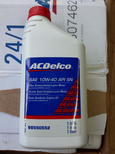 Aceite 10w40 Semisintetico Acdelco Chevrolet