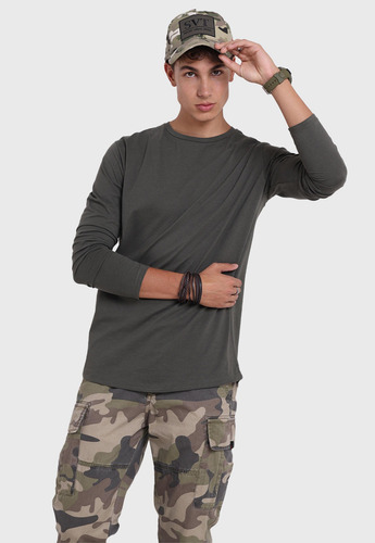 Imagen 1 de 6 de Polera Manga Larga Hombre Soviet Spo2730ve