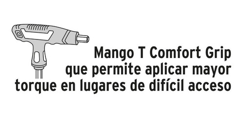 Imagen 2 de 3 de Juego De 8 Llaves Allen Mango T ,2 A 10 Mm, 100933 Truper