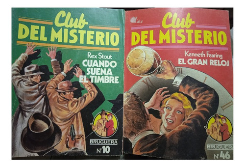 Revista Club Del Misterio Novelas Rex Stout Y Kenneth Fearin
