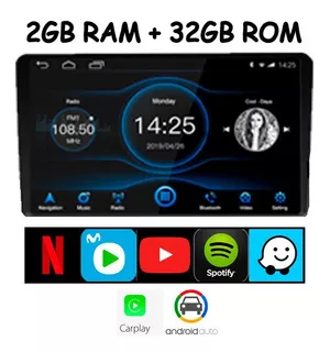 Autoradio Android 10 2gb Ram 32gb Rom Carplay