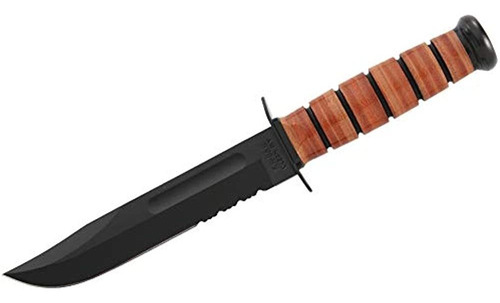 Ka-bar De Tamaño Completo U.s.m.c. Cuchillo De Filo Dentado,