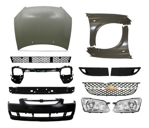 Kit Frente Corsa Classic 11 12 13 14 15 16 + P/lamas C/furo