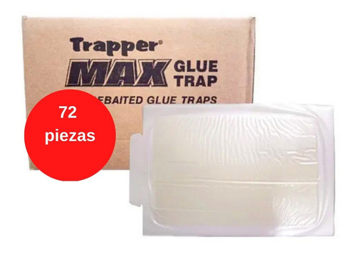 Caja Trapper Max Placa De Pegamento 72 Pzas Para Roedores