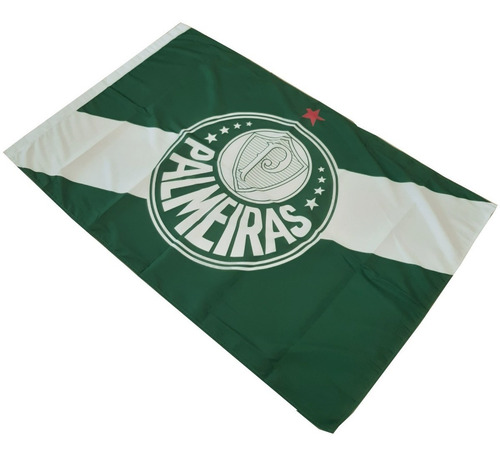 Bandeira Palmeiras Símbolo Verde E Branca Oficial Licenciada