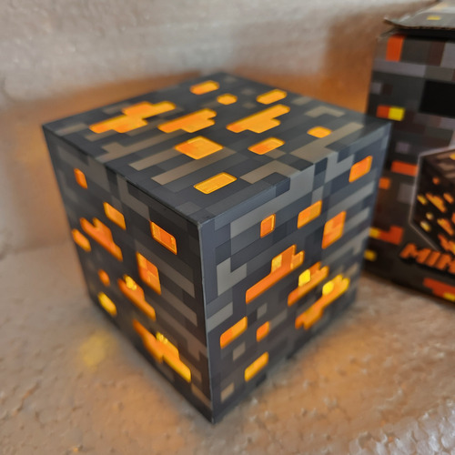 Lámpara Mineral Minncraf Led Usb Recargable Gamer