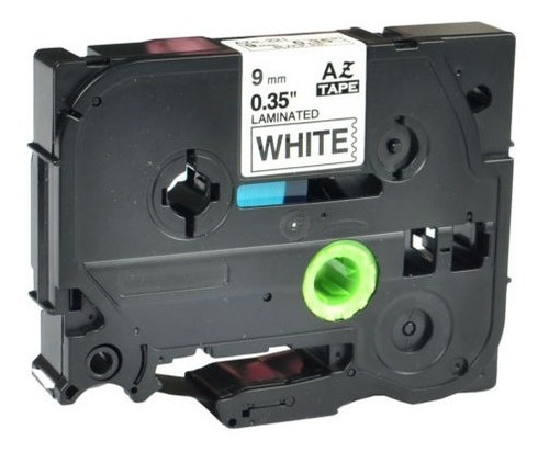 Imagen 2 de 5 de 20pk Tz221 Tze221 Negro Sobre Cinta De Marca Blanca Para Bro