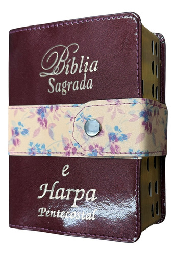 Biblia E Harpa Pentecostal Revista E Corrigida Com Indice E Botao Lateral