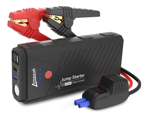 Arrancador De Coche 1500a Peak Jump Starter. Carga Rapida