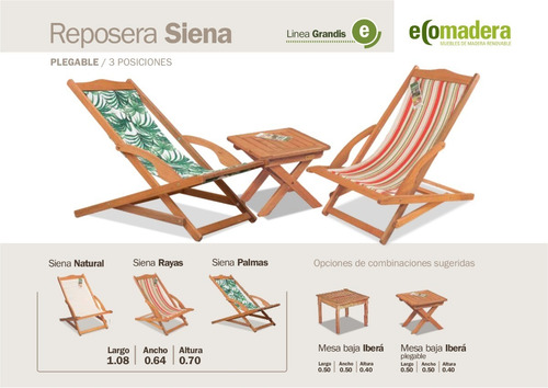 Mesa Baja Plegable De Madera Eucalipto 40x40 Para Jardin O Exterior - Ecomadera - Ibera +