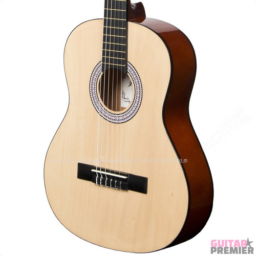 Imagen 8 de 9 de Guitarra Electrocriolla Mediana Bamboo 3/4 + Funda Acolchada