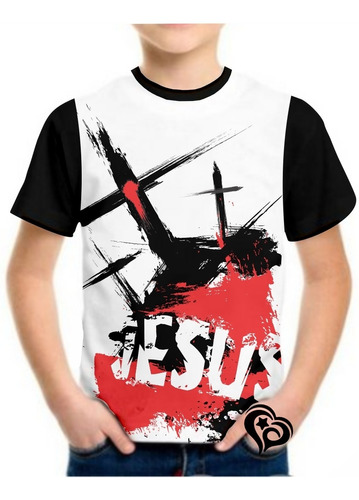 Camiseta Jesus Bíblia Gospel Evangélica Masculina Infantil