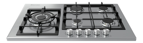 Parrilla A Gas - Tecnolam Lg705.ac Color Plata 5 Quemadores Plateado