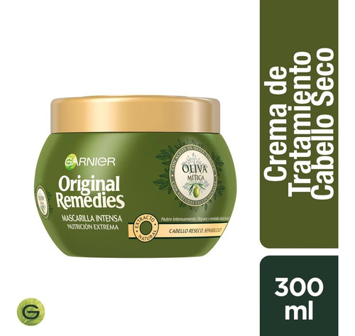 Original Remedies Mascarilla Nutrición Oliva Mítica 300 Ml