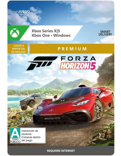 Forza Horizon 5 Xbox One, Series S/x Código Digital Nuevo 
