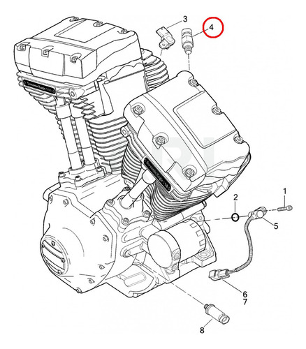 Sensor Temperatura Harley Twin Cam Dyna Softail Touring Hd