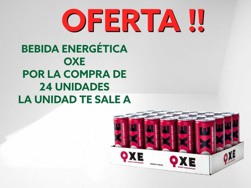 Pack De Energéticos Qxe 250ml (24 Und)