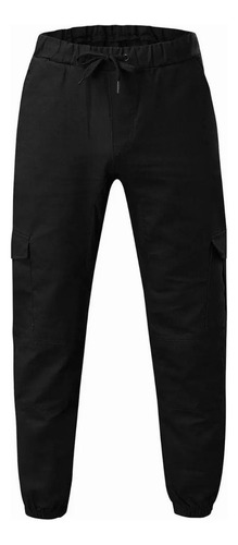 Pantalón Jogger Cargo Skinny De Gabardina Strech