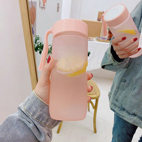 Botella De Agua De Plástico, 600 Ml, A Prueba De Fugas, Mate