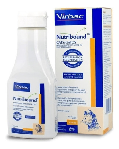 Nutribound Jarabe Para Gatos Virbac 150 Ml