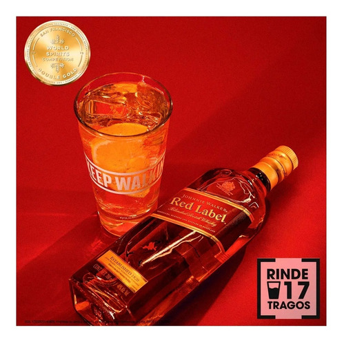 Imagen 5 de 7 de Whisky Johnnie Walker Etiqueta Roja 700 Ml