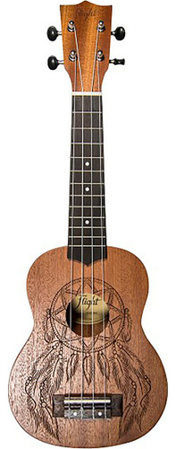 Ukelele Flight Soprano Con Funda Nus350 Color Marrón